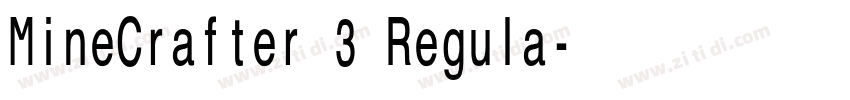 MineCrafter 3 Regula字体转换 MineCrafter 3 Regula字体转换